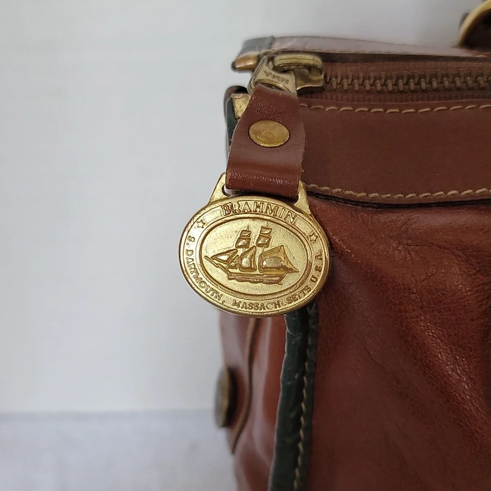 Brahmin vintage brown leather handbag - Picture 2 of 16